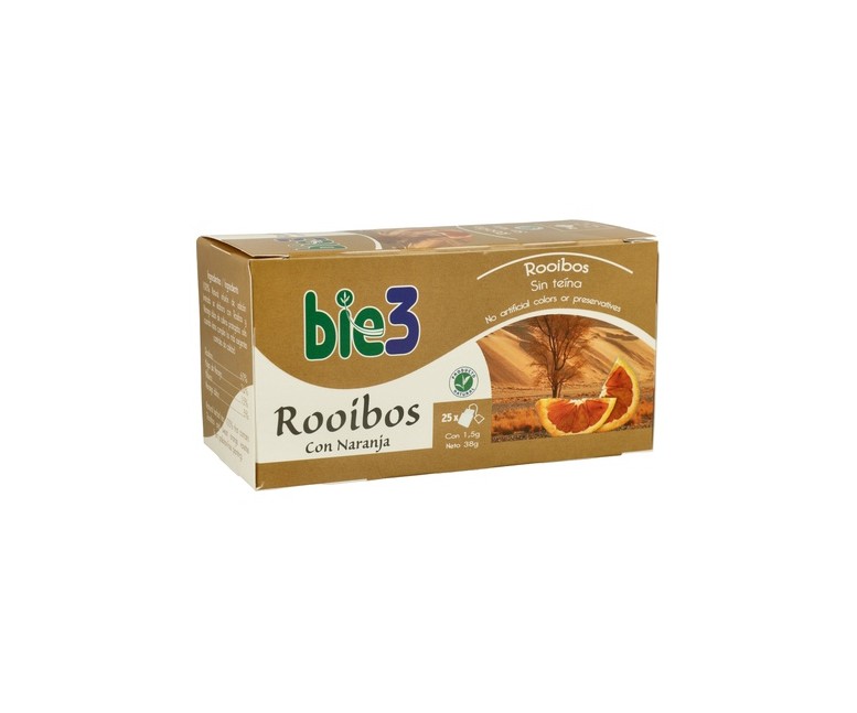 Té Rooibos con Naranja 25 bolsitas infusoras Bio3