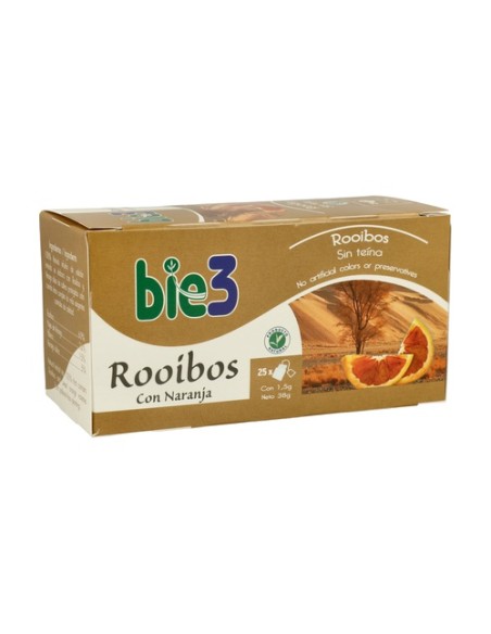 Té Rooibos con Naranja 25 bolsitas infusoras Bio3