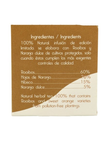 Té Rooibos con Naranja 25 bolsitas infusoras Bio3