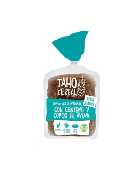 Pack Pan de molde con centeno y avena con masa madre Bio 6 unidades de 400 g Taho Cereal