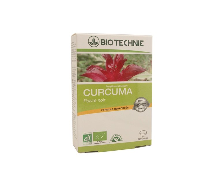 Cúrcuma con pimienta negra 60 comprimidos Biotechnie