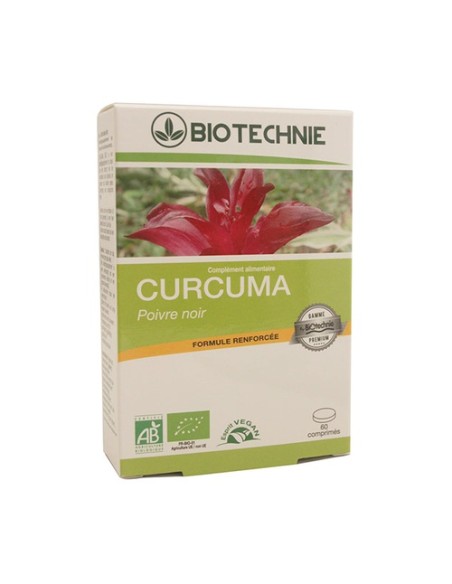 Cúrcuma con pimienta negra 60 comprimidos Biotechnie
