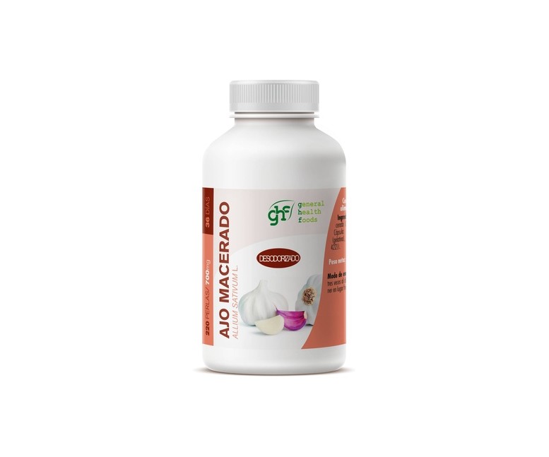 Ajo macerado 700mg 220 perlas de 700mg GHF