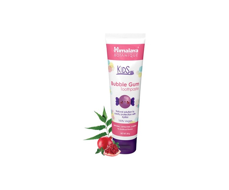 Dentífrico Infantil Botanique Chicle 80 g Himalaya Herbals