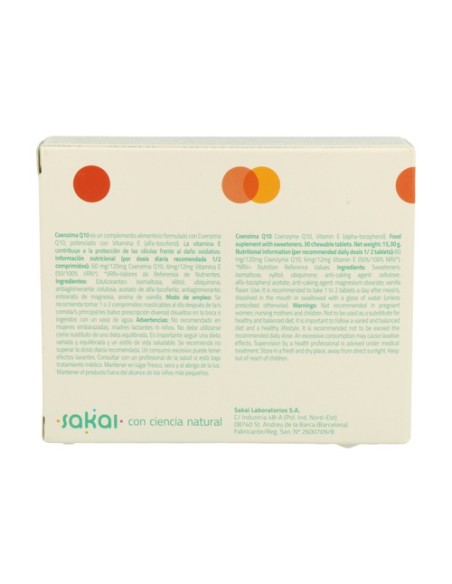 Coenzima Q10 30 comprimidos Sakai