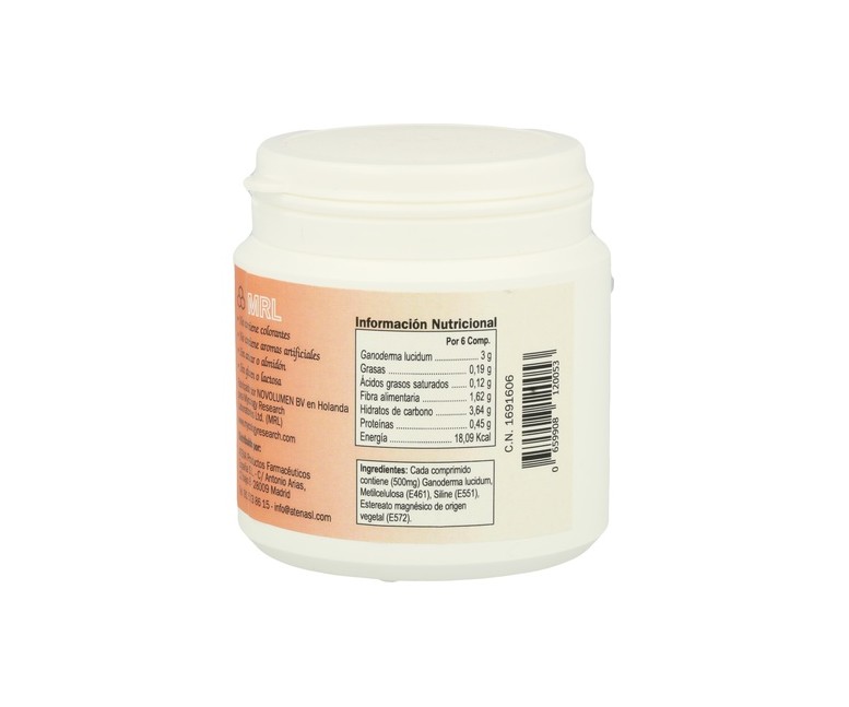 Reishi-Ganoderma-Mrl 90 comprimidos de 500mg Atena