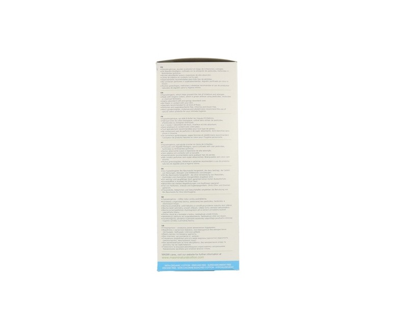 Compresas Anatomicas Classic 16 unidades Masmi Natural Cotton