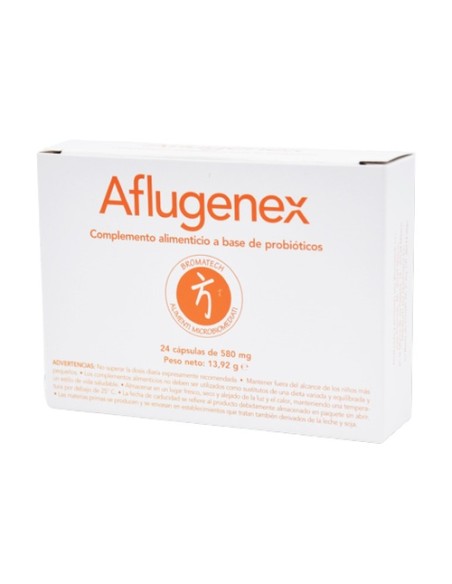 Aflugenex probiótico inmunidad 24 cápsulas de 580mg Bromatech