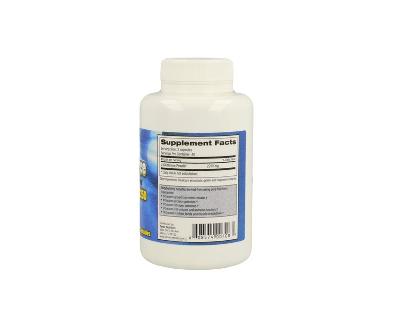 L-Glutamina 120 cápsulas de 750mg Nutri-Force
