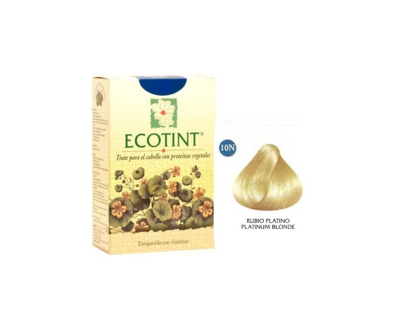 Rubio Platino Tinte para Cabello (10N) 130 ml Ecotint