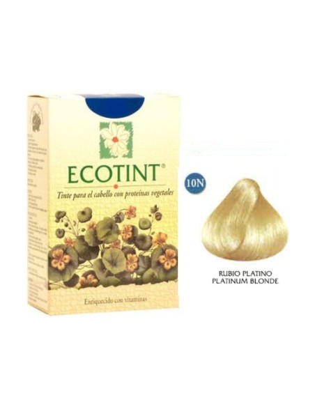 Rubio Platino Tinte para Cabello (10N) 130 ml Ecotint