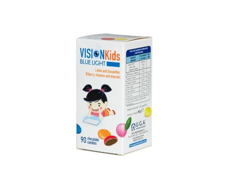 Vision kids blue light chocolate 90 caramelos Uga Nutraceuticals