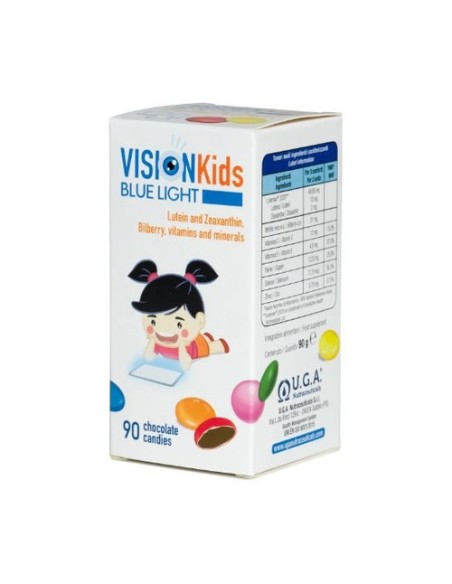 Vision kids blue light chocolate 90 caramelos Uga Nutraceuticals