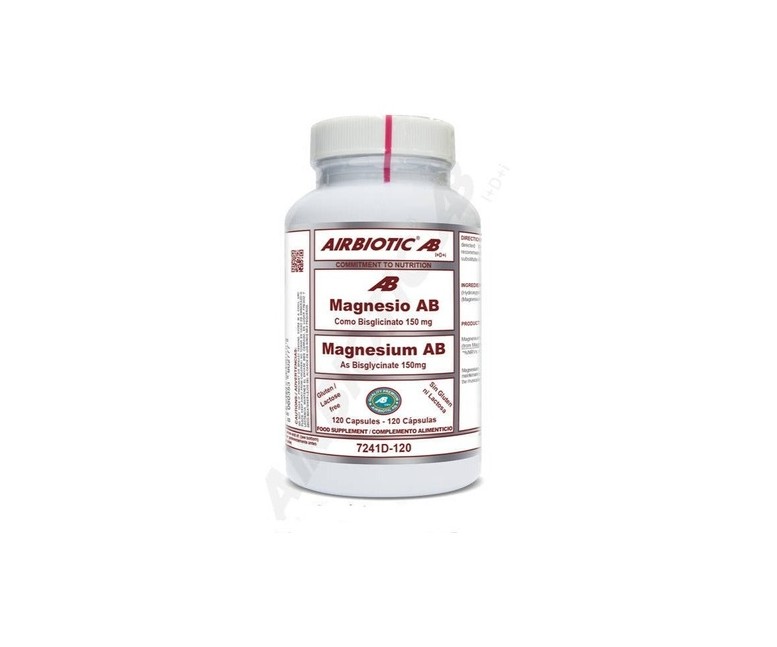 Magnesio bisglicinato 150mg 120 cápsulas Airbiotic