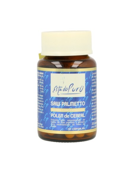 Saw palmeto polen de cereal 30 cápsulas de 760mg Estado Puro