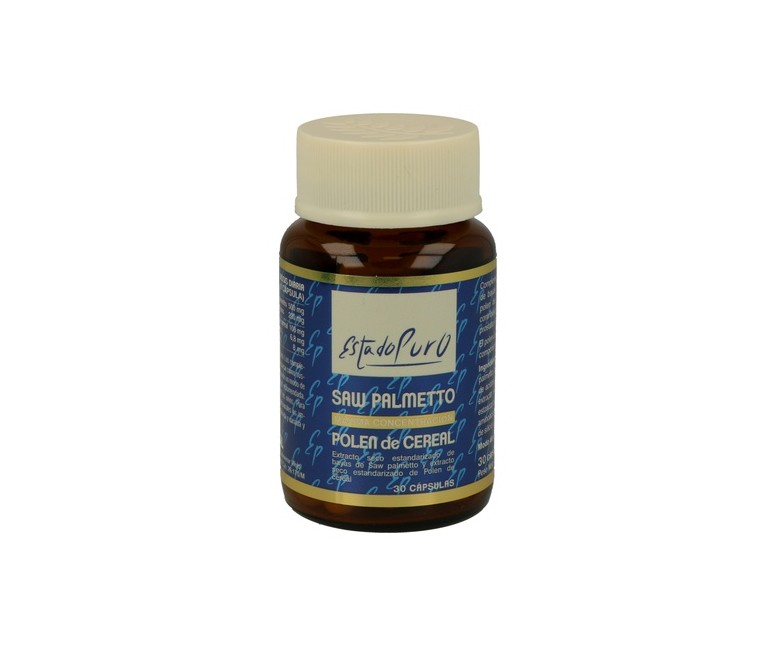 Saw palmeto polen de cereal 30 cápsulas de 760mg Estado Puro