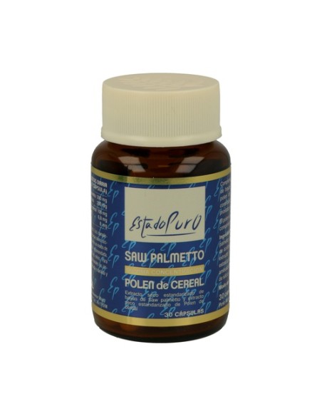 Saw palmeto polen de cereal 30 cápsulas de 760mg Estado Puro