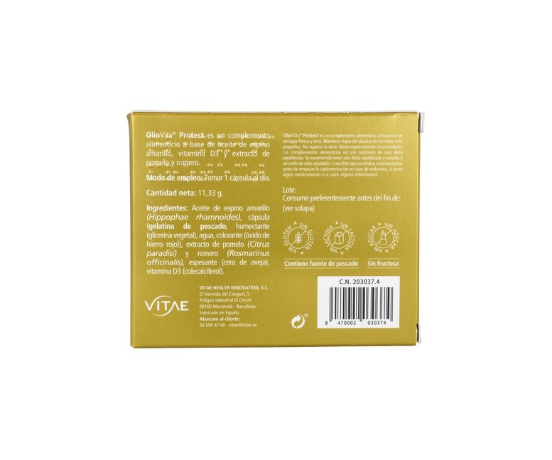 OlioVita Protect 15 cápsulas Vitae