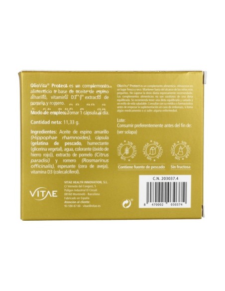 OlioVita Protect 15 cápsulas Vitae