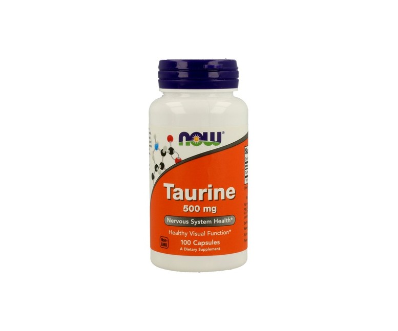 Taurina 500mg 100 cápsulas NOW Foods