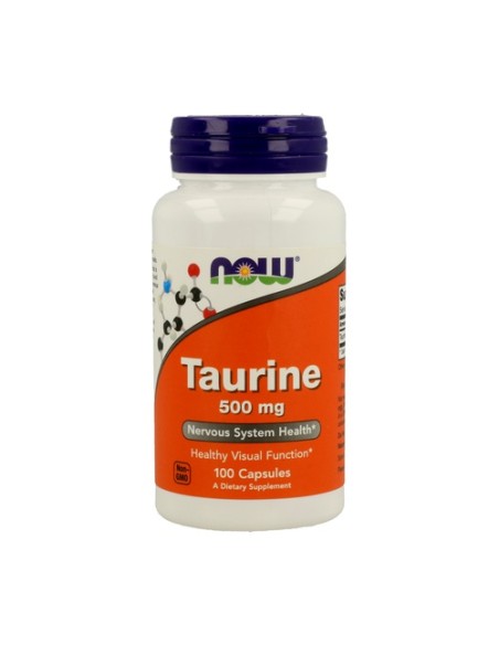 Taurina 500mg 100 cápsulas NOW Foods