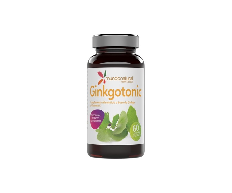 Ginkgotonic 60 cápsulas vegetales de 571mg Mundonatural