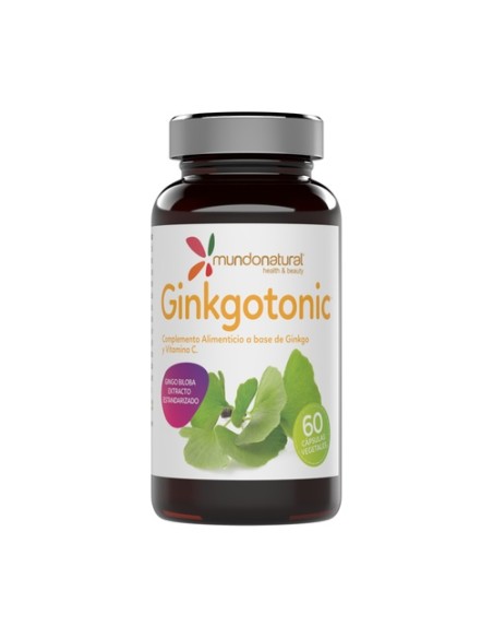 Ginkgotonic 60 cápsulas vegetales de 571mg Mundonatural