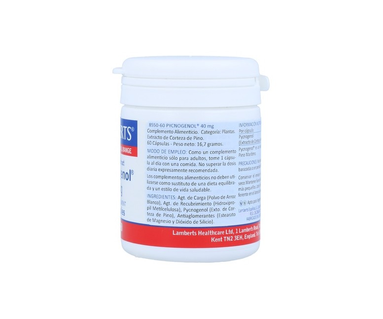 Pycnogenol 60 cápsulas de 40mg Lamberts