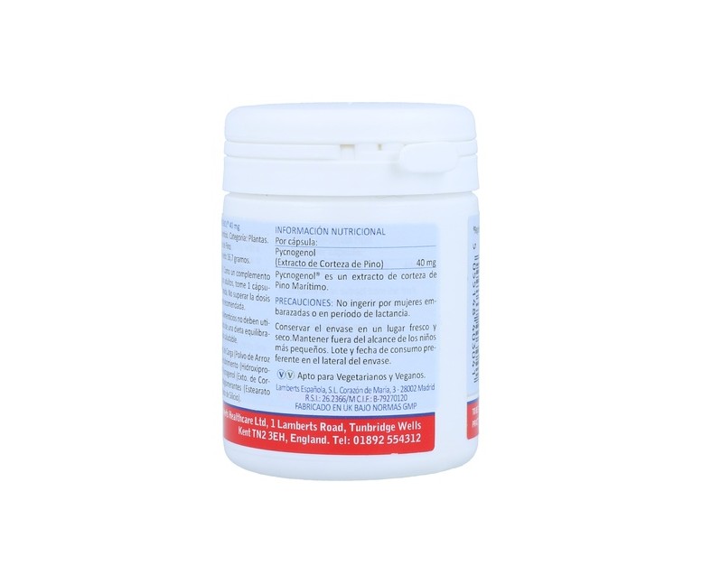 Pycnogenol 60 cápsulas de 40mg Lamberts