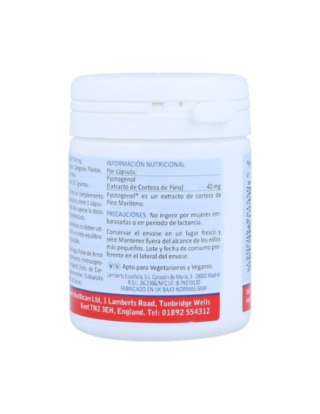 Pycnogenol 60 cápsulas de 40mg Lamberts