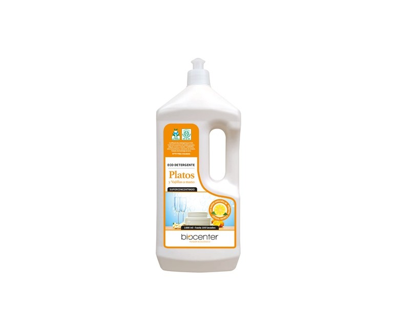 Detergente Platos Y Vajillas A Mano Eco 1 L Biocenter
