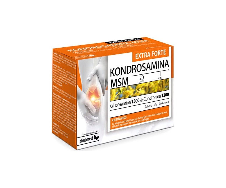 Kondrosamina MSM Flex 20 sobres de 5.5g Dietmed