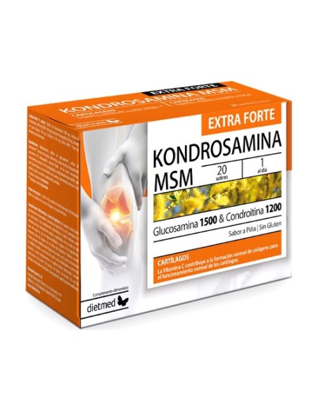 Kondrosamina MSM Flex 20 sobres de 5.5g Dietmed