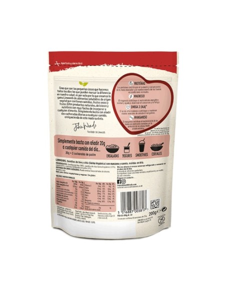 Semillas de Lino y chía con Manzana y Canela 200 g Linwoods