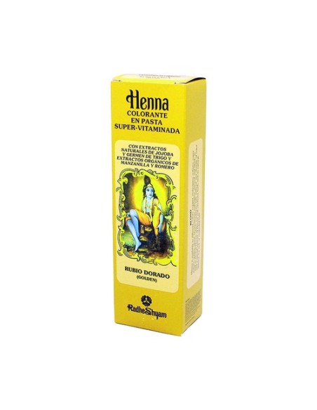 Henna Rubio Dorado Pasta 200 ml Radhe Shyam