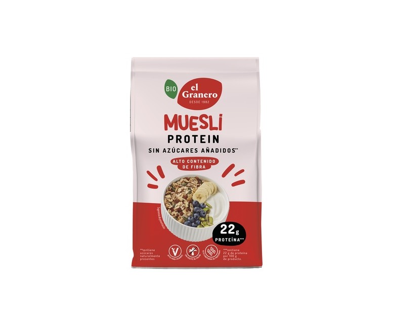 Muesli protein Bio 375 g El Granero Integral