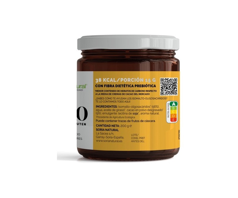 Crema de cacao Eco 200 g de crema Soria Natural