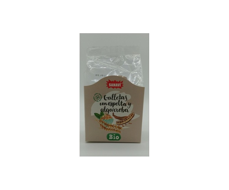 Galletas de Espelta con Algarroba 200 g Sanavi