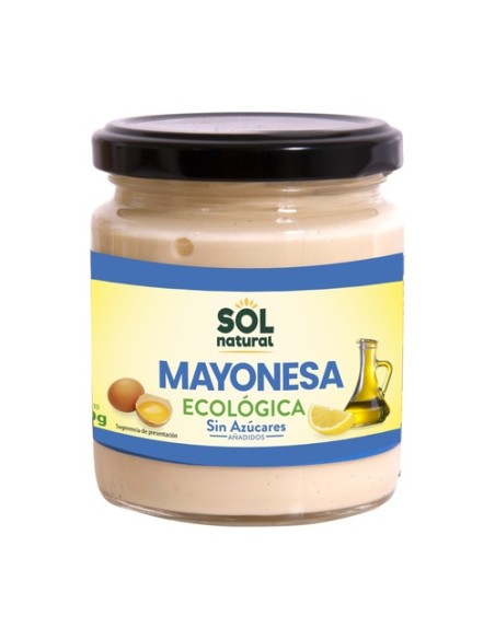 Mayonesa sin azúcar Bio 200 g de crema Sol Natural