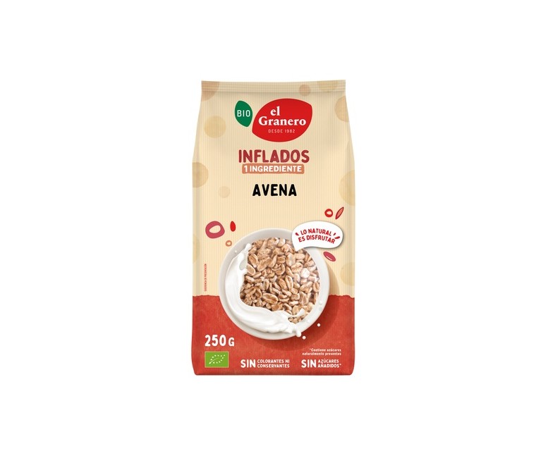 Avena hinchada Bio 250 g El Granero Integral