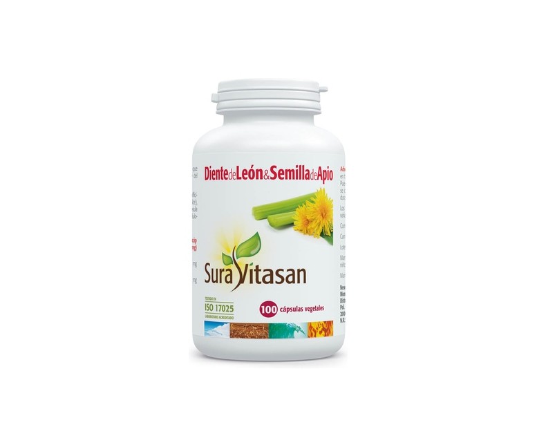 Diente de León y Semilla de Apio 100 cápsulas Sura Vitasan