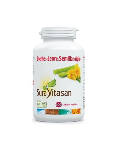 Diente de León y Semilla de Apio 100 cápsulas Sura Vitasan