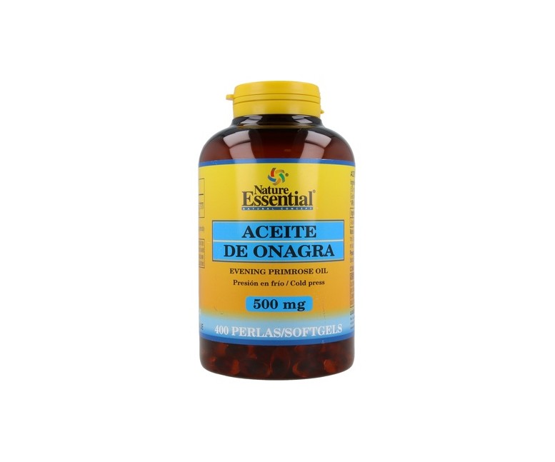 Aceite de onagra (10% GLA) 400 cápsulas de 500mg Nature Essential