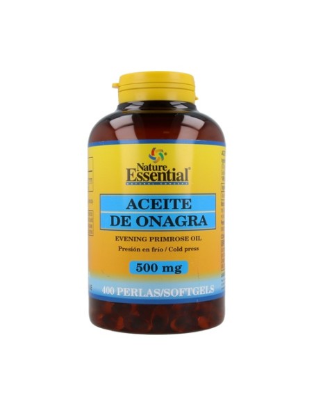 Aceite de onagra (10% GLA) 400 cápsulas de 500mg Nature Essential