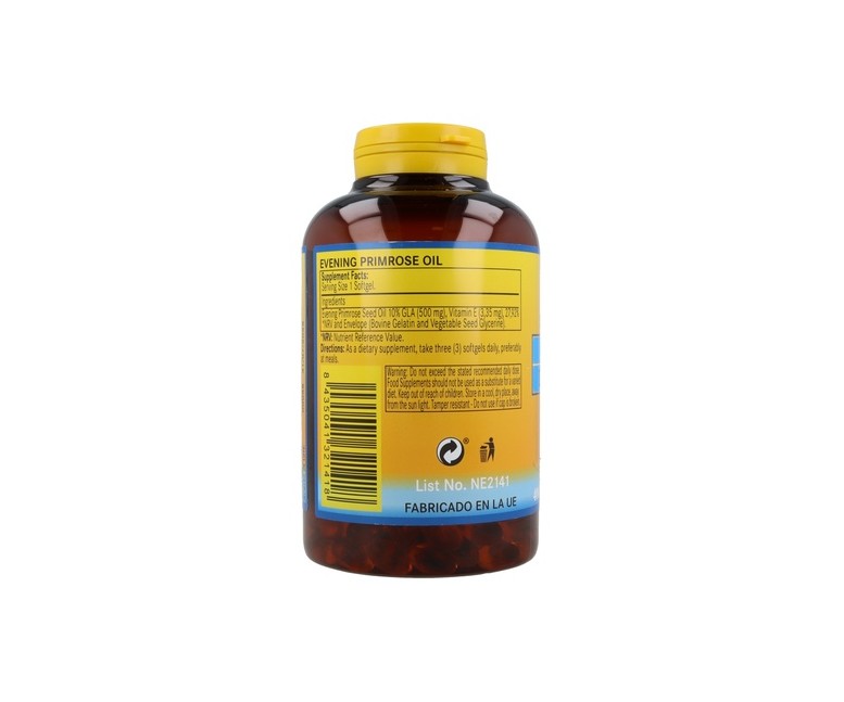 Aceite de onagra (10% GLA) 400 cápsulas de 500mg Nature Essential