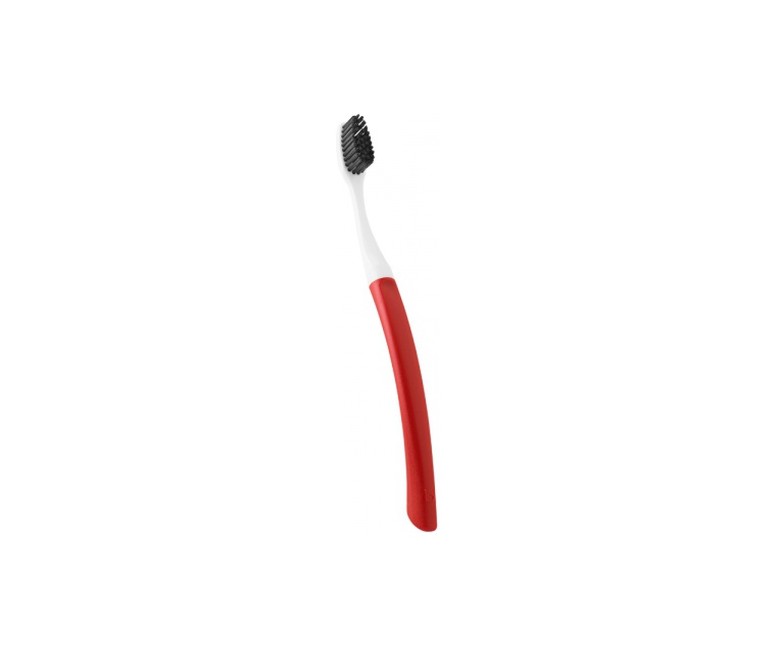 Cepillo de dientes mediano con cabezal intercambiable Rojo 1 unidad Bioseptyl
