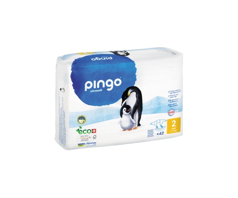 Pañales T2 Bio (3-6 kg) 42 unidades PINGO