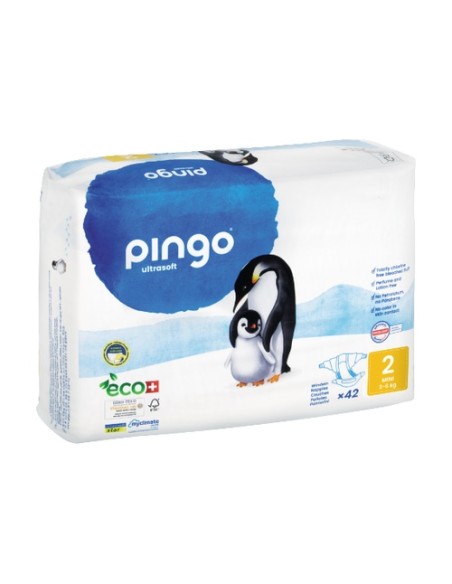 Pañales T2 Bio (3-6 kg) 42 unidades PINGO