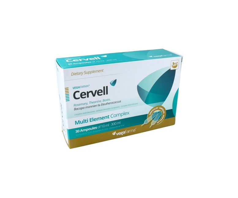 Cervell 30 ampollas de 10ml Vegafarma