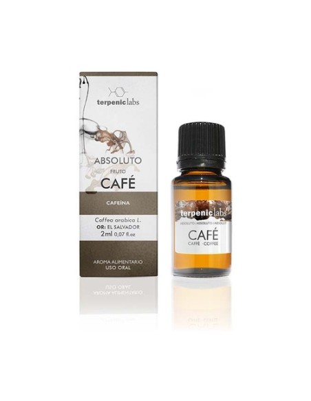 Café Aceite Esencial Absoluto Alimentario 2 ml de aceite esencial (Café) Terpenic